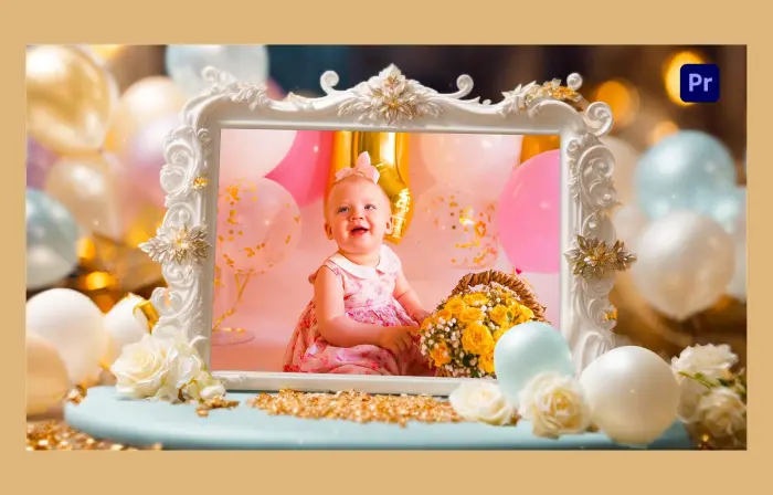 Unique 3D Frame Birthday Party Invitation Card Slideshow